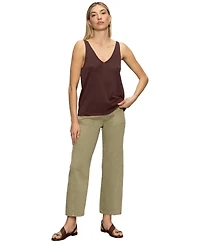 Sanctuary Women's V-Neck Sleeveless Pullover Sweater