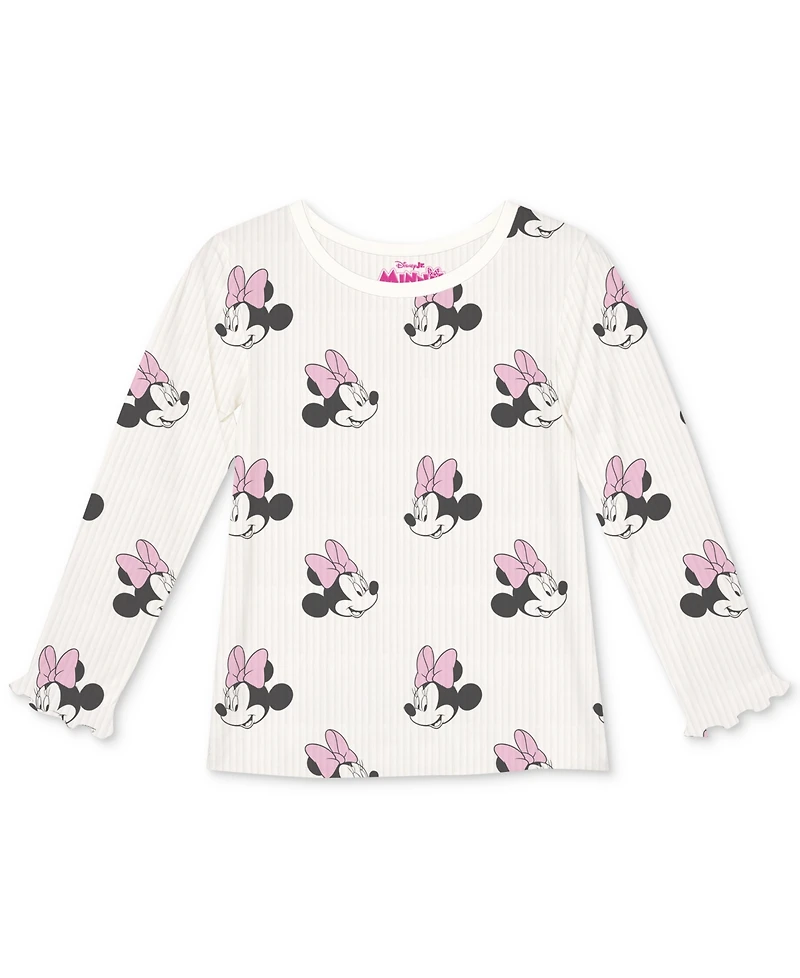 Disney Baby Girls Minnie Mouse Jacket, Top & Ribbed Leggings, 3 Piece Set
