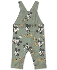 Disney Baby Boys Mickey Mouse Overalls & Top, 2 Piece Set
