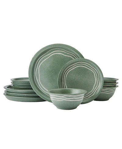 Pfaltzgraff Natures Pallet Sage 12-Pc. Dinnerware Set, Service for 4