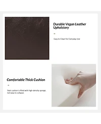 Amalia Mid-century Modern Bench with Button-tufted