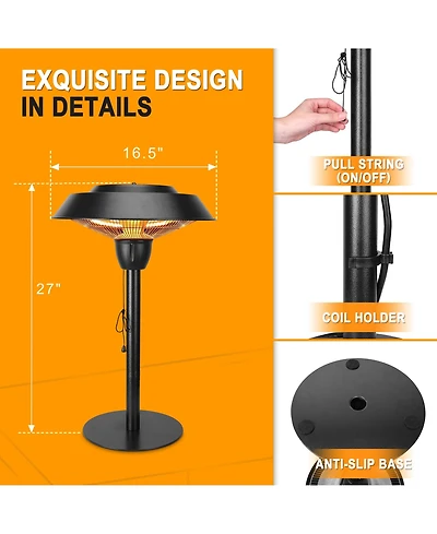 5100 Electric Tabletop Patio Heater