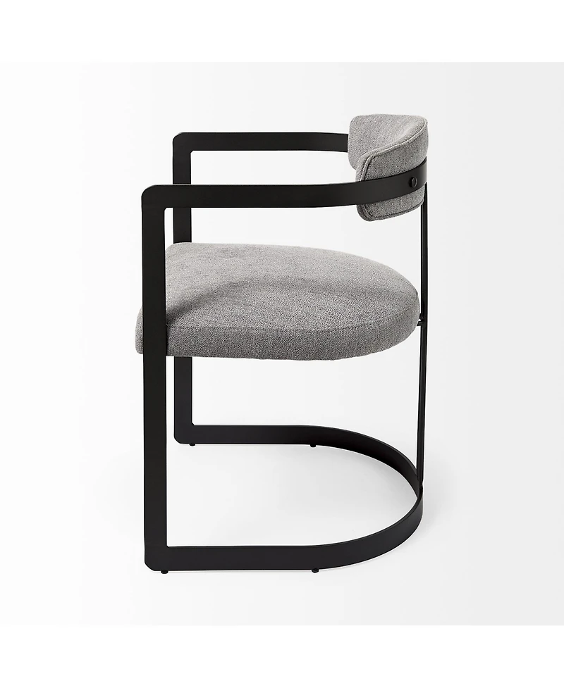 Fabric Upholstered Arm Chair for Dining Table or Living Room Seating