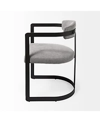 Fabric Upholstered Arm Chair for Dining Table or Living Room Seating