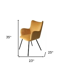 Velvet and Modern Dining Chair for Stylish Kitchen or Dining Room Seating