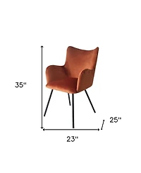 Velvet and Modern Dining Chair for Stylish Kitchen or Dining Room Seating