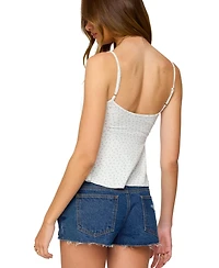 Edikted Women's Kelli Floral Babydoll Tank Top