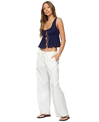 Edikted Women's Alesia Tie Front Tank Top