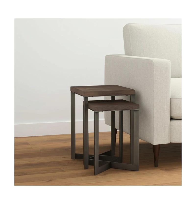Traditional Solid Wood Square End Table – Timeless Accent Piece