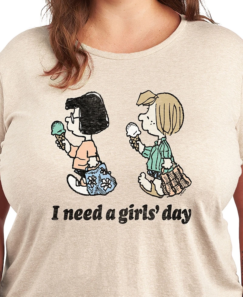 Hybrid Apparel Plus Peanuts Need a Girls Day Graphic T-Shirt