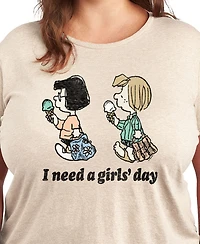 Hybrid Apparel Plus Peanuts Need a Girls Day Graphic T-Shirt