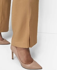 Dkny Plus Sueded Canvas High-Rise Pants