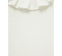 Little Me Baby Girls Ruffled Top & Heart Overall, 2 Piece Set