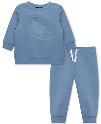 Little Me Baby Boys Football Sweatshirt & Pants, 2 Piece Set