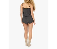 WeWoreWhat Women's Lace Panel Romper