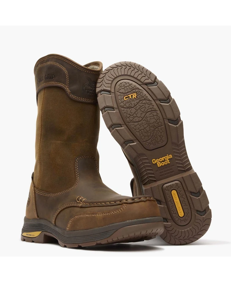 Georgia Boot Men's Athens SuperLyte Alloy Toe Waterproof Wellington Pull-On