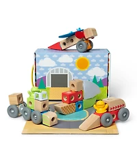 Melissa and Doug Blockables Vehicles Playset