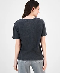 Love Tribe Juniors' Flower Market Graphic T-Shirt