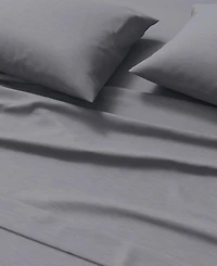 Linery & Co. Heathered Melange Cotton Jersey Knit Sheet Set