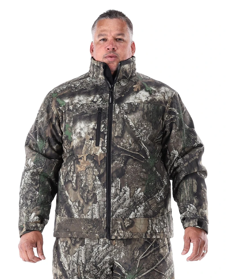 RefrigiWear Men's Realtree Apx Camo Insulated Softshell Jacket