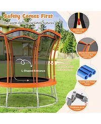 10 Feet Unique Flower Shape Trampoline with Galvanized Steel Frame
