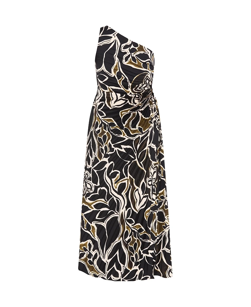 City Chic Plus Alice Print Maxi Dress