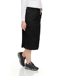 Medichic Women's Professional Stretch Five Pocket 'Debra' Scrub Skirt Scrubs, Wine, Large