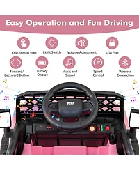 12V Kids Ride on Truck Car with Parental Remote and Music Player