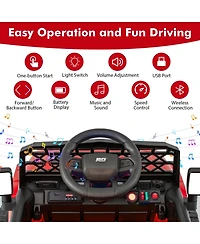 12V Kids Ride on Truck Car with Parental Remote and Music Player