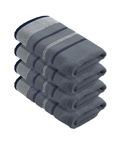 Linery & Co. Luxurious Cotton Decorative 4-Piece Hand Towel Set