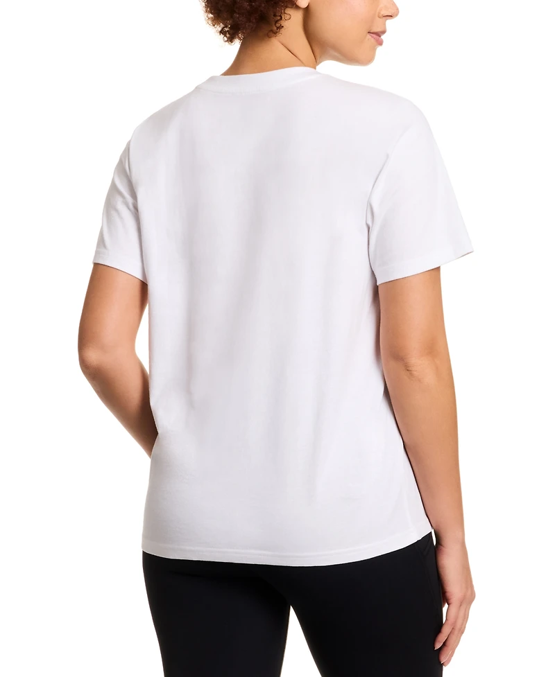 Reebok Women's Cotton Logo-Graphic Crewneck T-Shirt