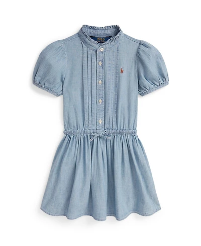 Polo Ralph Lauren Toddler and Little Girls Indigo Chambray Dress