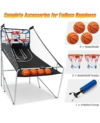 Indoor Double Electronic Basketball Game with 4 Balls