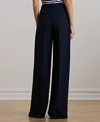 Lauren Ralph Women's Double-Faced Georgette Wide-Leg Pants