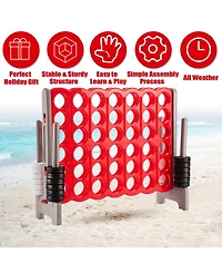 3.5 Feet Tall Jumbo 4-to-Score Giant Game Set with 42 Jumbo Rings