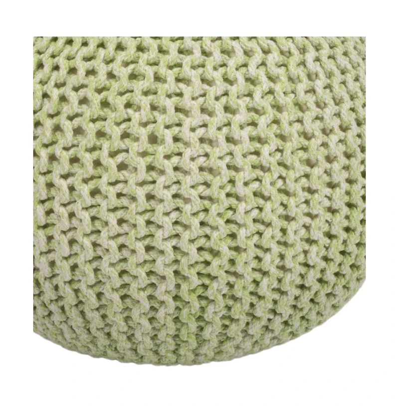 Stylish Round Pouf Ottoman for Casual Seating and Modern Home Decor