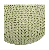Stylish Round Pouf Ottoman for Casual Seating and Modern Home Decor