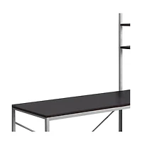 Modern Computer Desk with Spacious Work Surface and Storage