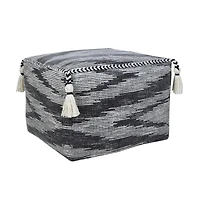 Cotton Ottoman for Living Room Footrest and Cozy Home Seating