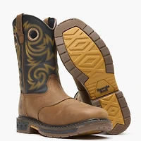 Georgia Boot Men's Carbo-Tec Lt Steel Toe Waterproof Pull On Work Boot