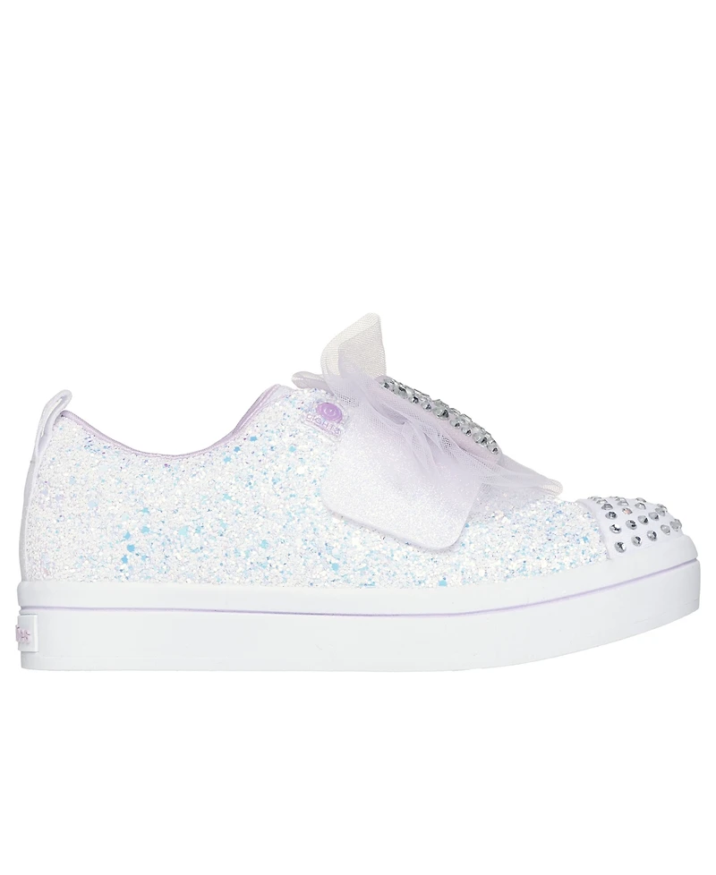Skechers Little Girls Twinkle Toes: Twi-Lites 2.0 Sweetie Bow Fastening Strap Casual Sneakers from Finish Line