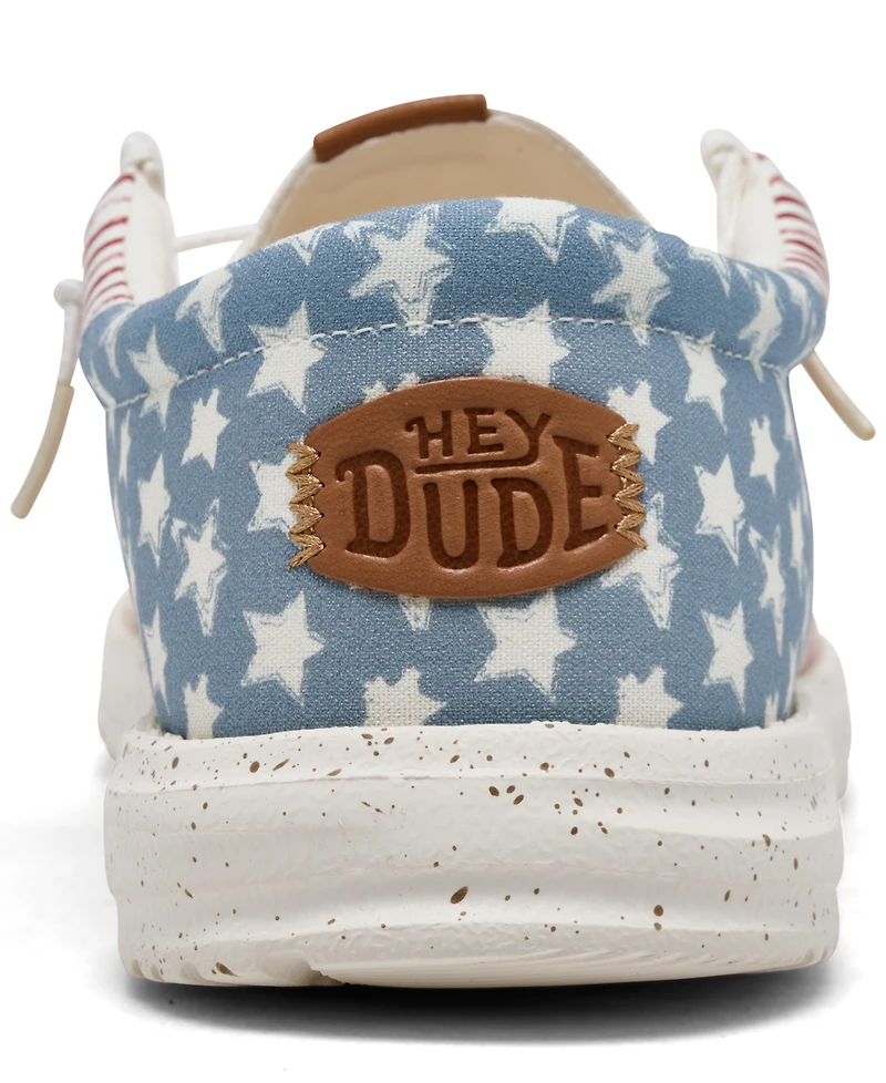 Hey Dude Men's Wally Americana Casual Moccasin Sneakers from Finish Line