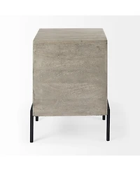 Solid Wood Square End Table for Living Room or Bedroom
