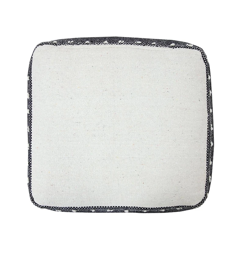 Cotton Ottoman for Living Room Footrest and Cozy Home Accent