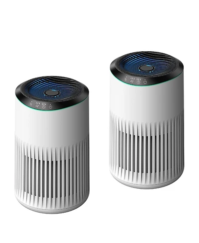 Chivalz Hepa Air Purifier for Bedroom Home, With Essential Oil Diffuser, Sleep Mode, Up to 225 Sqft 2 Pack