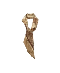Coach Stacked Tabby Bags Print Silk Skinny Scarf