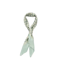 Coach Textured Signature Print Silk Square Scarf