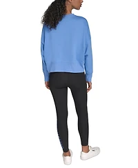 Calvin Klein Performance Women's Mini Triple Logo Pullover Sweatshirt