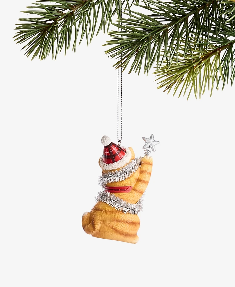 Holiday Lane Pets Orange Cat Ornament, Exclusively at Macy's