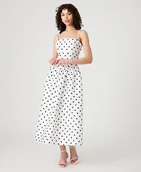 French Connection Women's Strappy Polka Dot Midi Dress